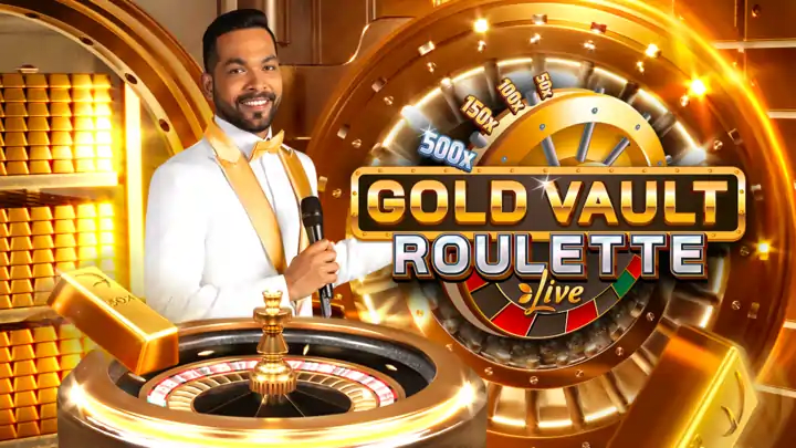 Gold Vault Roulette live casino game with real money betting at AsiaSports247